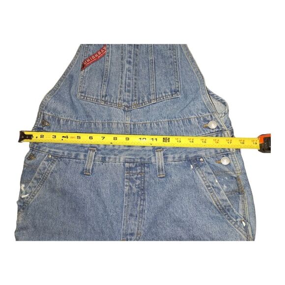Vintage UnionBay Overalls Blue Jean Denim sz M Paint Spatter Unisex Union Bay - Picture 8 of 15